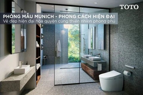 HIỆN ĐẠI MÀ VẪN HÀI HÒA VỚI THIÊN NHIÊN - KHÁM PHÁ PHÒNG MẪU TOTO MUNICH